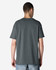A grey Gildan Ultra Cotton adult T-shirt seen from the back, featuring short sleeves and a plain design.