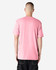 A pink unisex short sleeve T-shirt with a plain back and a subtle logo.
