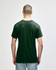 A dark green Gildan Heavy Cotton Adult T-Shirt displayed on a male model from the back, featuring a logo.