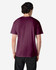 A maroon Gildan Heavy Cotton adult T-shirt displayed from the back, featuring short sleeves and a plain design.