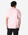 A pink Gildan Heavy Cotton Adult T-Shirt displayed on a model from the back, featuring a plain design.