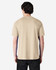 A midweight adult T-shirt in beige with a simple design, featuring a branding logo on the back.