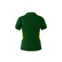 A green and yellow polo shirt with a collar and short sleeves, featuring a logo on the front.