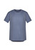 A grey men's t-shirt with a relaxed fit and round neckline, featuring a logo.