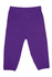 A pair of purple baby pants, featuring a simple design and elasticated waist, suitable for infants.