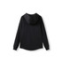 A black hoodie made of soft cotton and bonded polar fleece, featuring a hood and long sleeves.