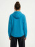 A grey hoodie made from soft cotton and bonded polar fleece, featuring a hood and zipped pockets.