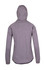 A grey women's junior hoodie made of soft cotton and bonded polar fleece, featuring a fitted design and hood.