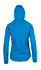 A blue hoodie featuring a hood and fitted design, made from soft cotton and bonded polar fleece.
