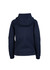 A navy women's/junior hoodie featuring a relaxed fit and a large hood, with a plain back design. It has a logo.