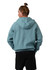 Men's cotton hoodie in a soft blue colour, featuring a kangaroo pocket and a hood, with a simple brand logo.