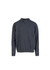 A unisex stone wash sweatshirt in a dark grey colour with a relaxed fit and a round neckline.