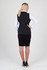 A black women's soft shell vest from the TEMPEST range, viewed from the back, worn over a white shirt.