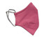 A pink face mask made of 100% cotton with earpieces for secure wear. The mask features a simple design.