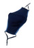 A navy blue cotton face mask with an adjustable toggle and contrasting trim. It features a logo.