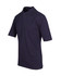 A dark navy blue men's polo shirt made from 100% cotton, featuring a collar and short sleeves. It has a logo.