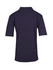 A navy blue men's 100% cotton jersey polo shirt featuring a collar and short sleeves. It has a logo on the back.