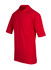 A red men's regular pique knit polo shirt with a collar and short sleeves, featuring a logo.