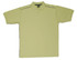 A light green polo shirt featuring piping details, short sleeves, and a collar. Includes a logo on the fabric.
