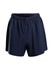 Men's FLEX shorts in navy blue with an elastic waistband and a logo, featuring a 4-way stretch fabric.
