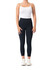 High-rise full-length leggings in black, paired with a white tank top and white sneakers.