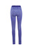 A pair of seamless leggings in shades of blue, featuring a high waistband and a fitted design.