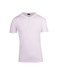 A white Men's Hanley T-shirt featuring short sleeves and a buttoned collar. It has a logo on the label.