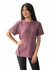 A stone wash T-shirt in dark grey featuring a standard crew neck and short sleeves. Includes a logo.