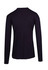 A unisex long sleeve T-shirt in black, featuring a plain back with fitted sleeves.