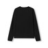 A black long sleeve t-shirt with a simple design and a logo on the back. Ideal for casual wear.