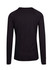 A black long sleeve t-shirt with a simple design and a logo on the back. Ideal for casual wear.