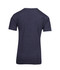 A navy blue kids' crew neck T-shirt featuring short sleeves and a plain back design. Includes a logo.