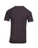 A dark grey crew neck t-shirt with short sleeves and a back view. The shirt features a logo on the side.