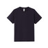 A navy blue kids' t-shirt with short sleeves and a plain design. It features a label but no visible logo.