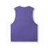 A purple sleeveless tee from the Greatness Range, featuring a simple design and a logo.