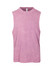 A light purple stone wash tank top with a sleeveless design and a standard crew neckline. It features a brand logo.