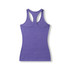 A purple athletic T-back singlet with a fitted design, featuring a smooth back and no visible branding.