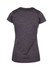 A women's T-shirt in dark grey, featuring a classic cut and a logo on the back. 100% polyester fabric.