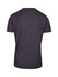 A dark grey polyester T-shirt with a simple design and a logo on the back.