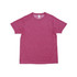 A pink unisex T-shirt made of 100% polyester, featuring short sleeves and a logo.