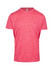 A red unisex polyester T-shirt with a classic crew neckline and short sleeves, featuring a logo.