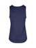 A women's singlet made of 100% polyester in navy blue, featuring a simple design with no visible logos.