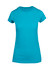 A women's athletic t-shirt in a vibrant teal colour, featuring a fitted design and short sleeves.