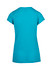 A women's athletic T-shirt in a vibrant aqua blue colour, featuring short sleeves and a relaxed fit.