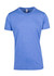 A men's/unisex heather T-shirt in a cool blue colour, featuring a simple crew neck design and logo.