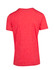 A red heather T-shirt with a regular fit, featuring short sleeves and a simple design on the back.