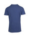 A navy blue men's heavy marl T-shirt featuring a simple design. The back view showcases its short sleeves and round neckline.