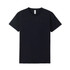 A black unisex Earth Care T-shirt with a round neckline and short sleeves. It features a logo on the label.