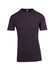 A unisex raw cotton T-shirt in a dark, charcoal colour with short sleeves and a round neckline.