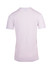A unisex raw cotton wave V-neck T-shirt in white, showcasing a simple back design with a logo.